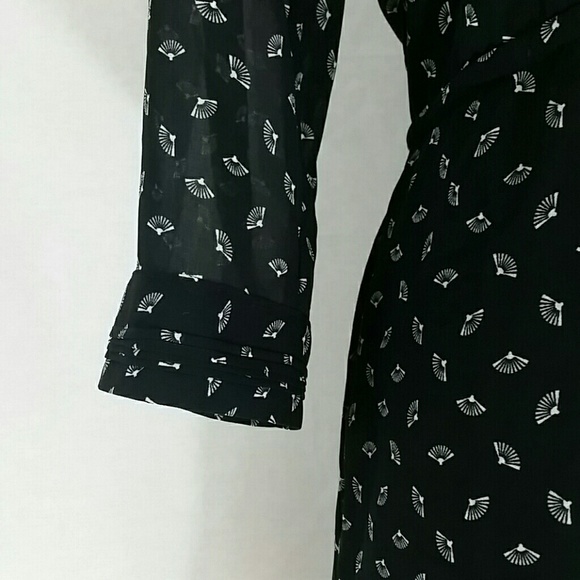 H&M black and white seashell print sheer dress - Picture 5 of 8